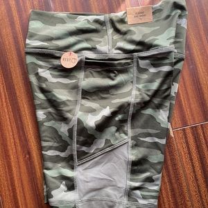 Pink Activewear Camo Shorts